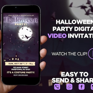 Halloween Party Video Invitation
