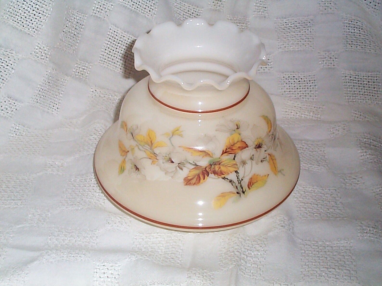 Vintage Quoizel Milk Glass Hurricane Lamp Shade or Replacement Etsy