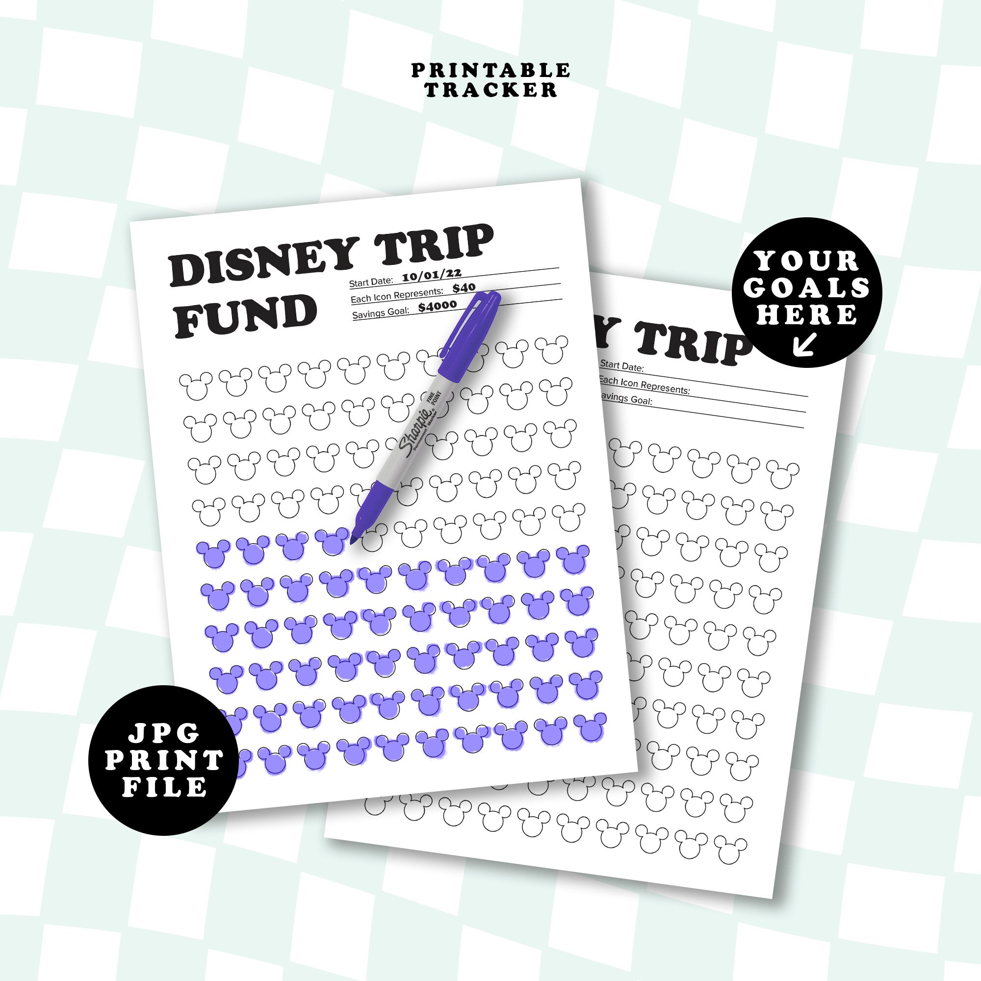 Disneyland Vacation Goal Tracker | Magic Kingdom Trip | Dave Ramsey ...