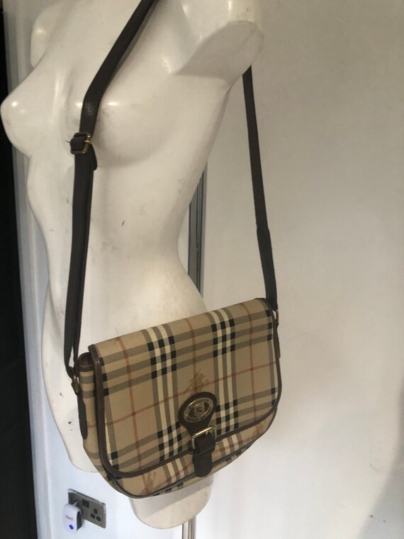 Seventies Burberry Nova Check Shoulder Bag