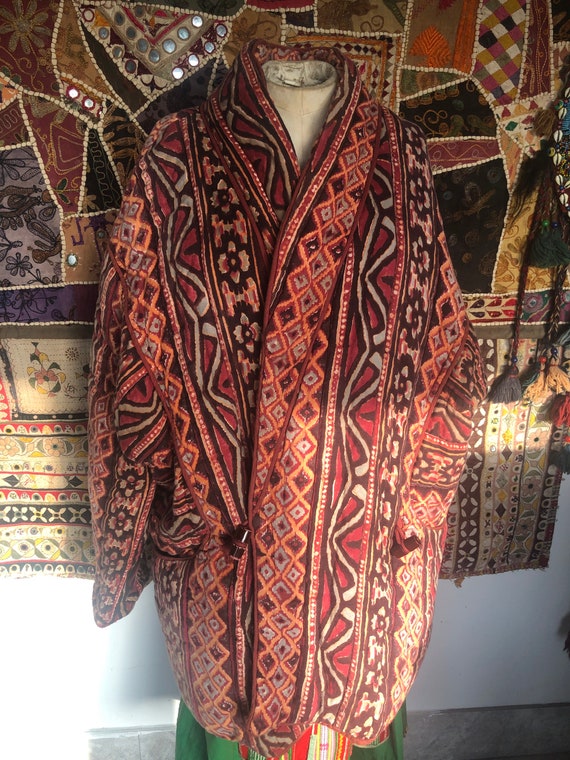 Seventies Anokhi Block Print Quilted 