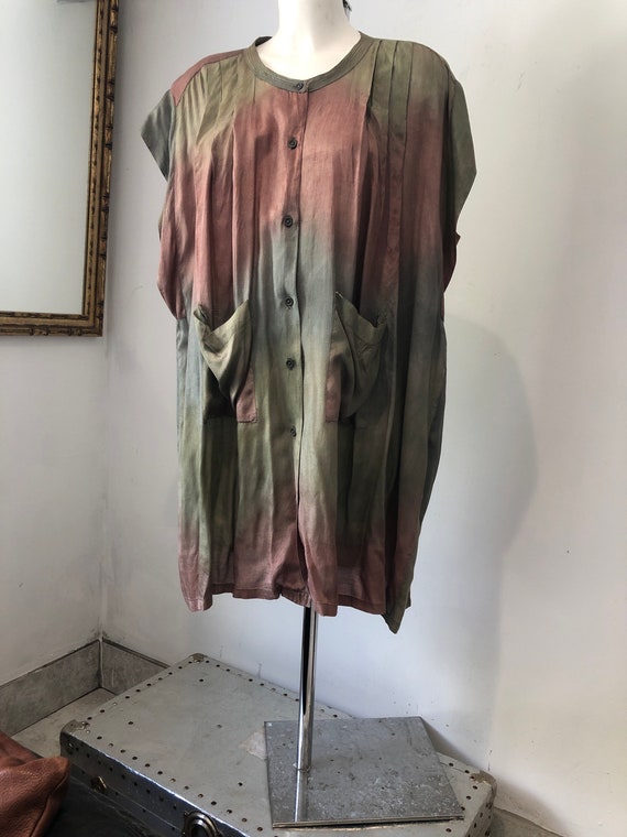 Vintage Phool Tye Dye Eighties Shirt Dress