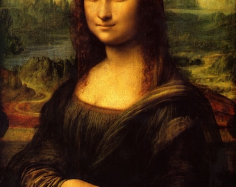 レオナルド・ダ・ヴィンチ - モナ・リザ 60 x 90 cm 手描き複製油絵