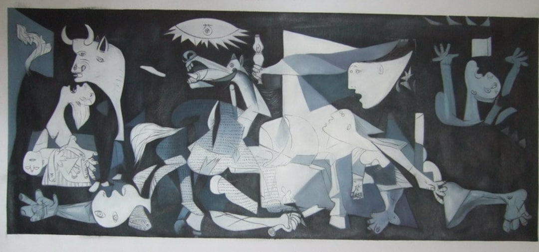 洋書 Picasso's GUERNICA genesis of a pating Pablo Picasso, Guernica 1937, Oil Painting Reproduction on