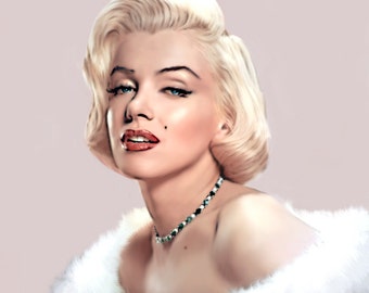 Digital download Marilyn Monroe art prints modern Giclee for home decoration