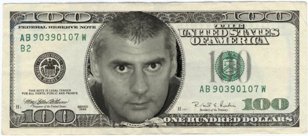 I Will Put Your Face on the Dollar Bill - a Set of 1, 2, 5, 10, 100 US ...