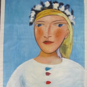 Pablo Picasso, Marie Therese Walter, Oil Painting Reproduction on Linen Canvas, Handmade Quality