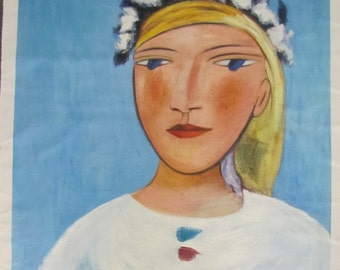 Pablo Picasso, Marie Therese Walter, Oil Painting Reproduction on Linen Canvas, Handmade Quality