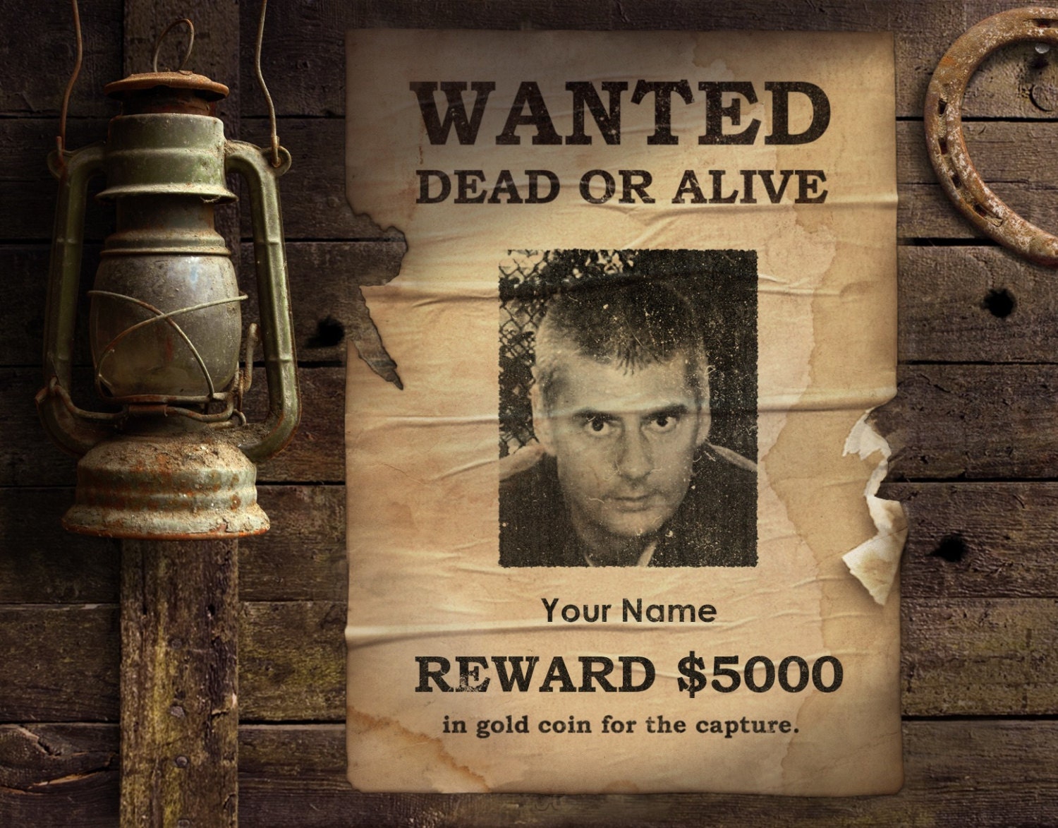 I Will Put Your Face on the Wanted Poster a Set of 2 Posters - Etsy