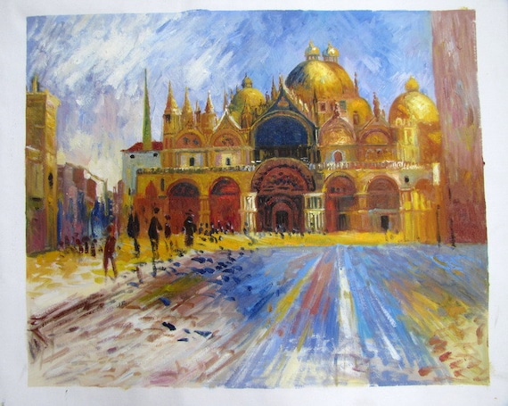 Renoir, Piazza San Marco Venice, Oil Painting Reproduction on
