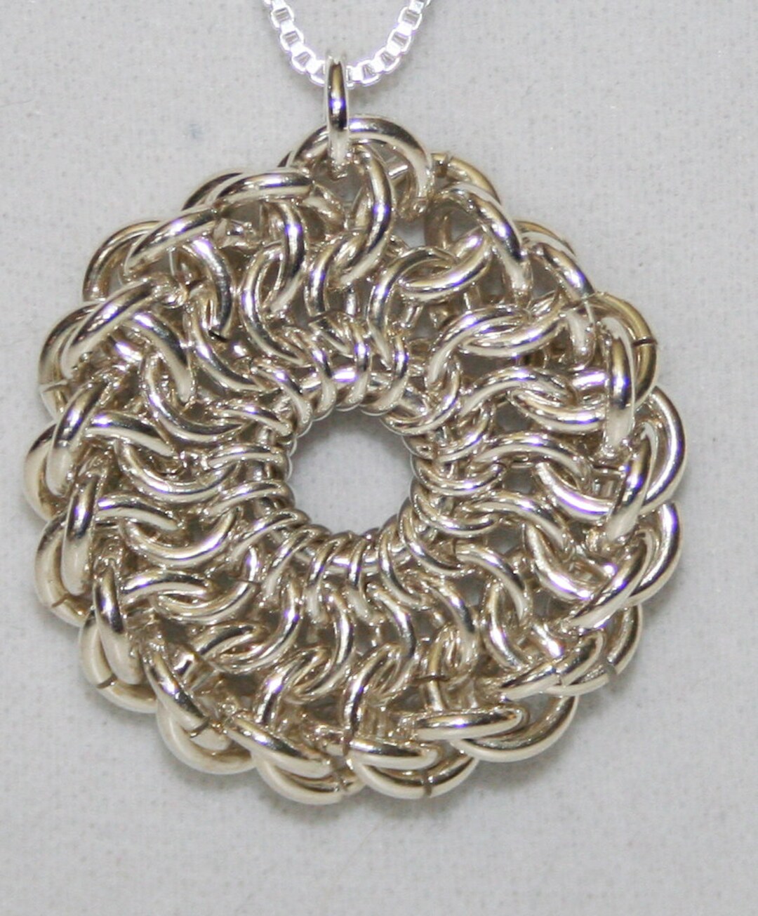 Handmade Sterling Silver Chain Maille Chainmaille not - Etsy