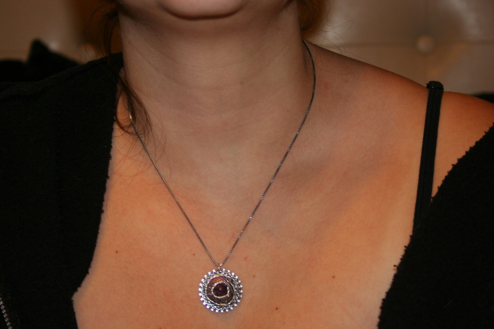 Handmade Sterling Silver Spiro (spiral) Wire Wrapped Necklace With 18 ...