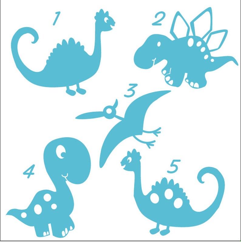Cute Dinosaur Decals in a PackNursery Wall DecalsKids room Etsy