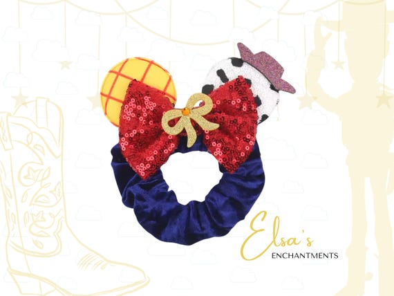 Toy Story Mickey Ears Scrunchie | Jessie Inspired Headband  display picture 1
