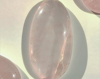 Quartzo Rosa 35 x 18 mm Cabochão Oval Ref: RSQ0025