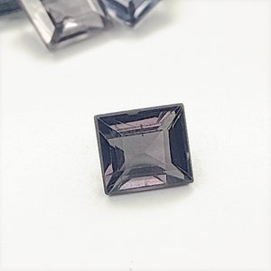 Spinel (Grey) 5.7x5mm Rectangular Faceted Gemstone Ref: SPN0011