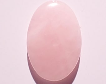 Cabochão oval de quartzo rosa 33 x 23 mm Ref: RSQ0032