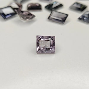 Spinel (Grey) 5.5x5mm Rectangular Faceted Gemstone Ref: SPN0017
