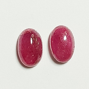 Ruby 6x4mm Oval Cabochon Pair Ref: RBY0019