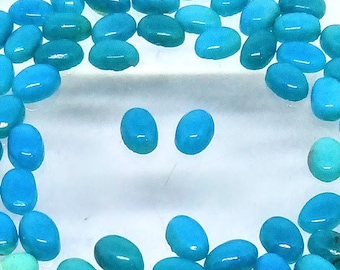 Turquoise 6x4mm Oval Loose Gemstone Cabochon Pair Ref:21715