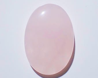 Cabochão oval de quartzo rosa 32 x 22 mm Ref: RSQ0037
