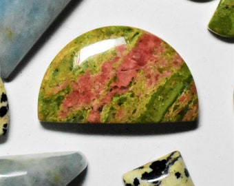 Unakit 25 x 15 mm Półokrągły kaboszon Ref:47130