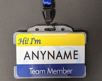 Personalised Superstore ID Badge Lanyard, Great Gift for Superstore Fan, Cloud 9, FREE POSTAGE, Comes with free Superstore Vinyl Sticker.