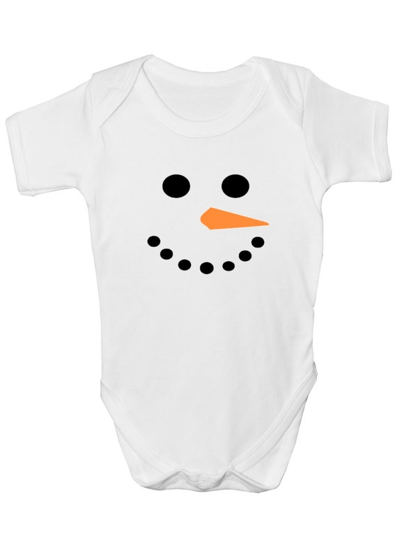 snowman baby grow