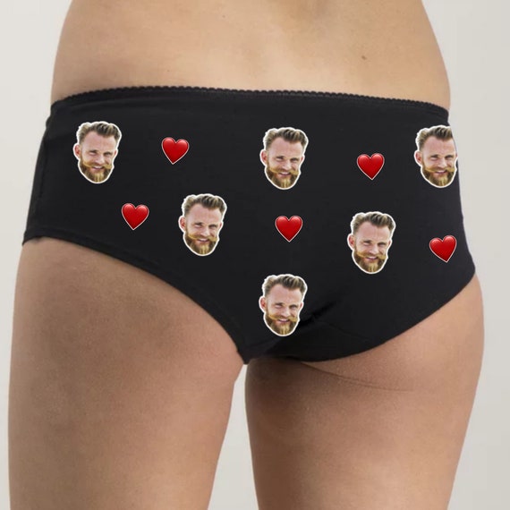 Funny Women's Underwear Personalised Underwear With Your Face Printed on  Them, Professionally Printed on Cotton Knickers 
