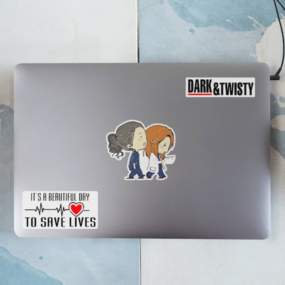 Greys Anatomy Sticker Pack, Greys Gift, 23 Vinyl Stickers, Ideal