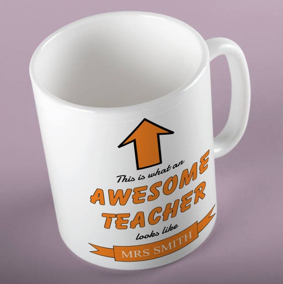 Personalised Teacher Gift Mug End Of Term Gift For Teacher Etsy - personalised roblox gift mug ideal for any roblox fan can be personalised with any name or gamertag for roblox