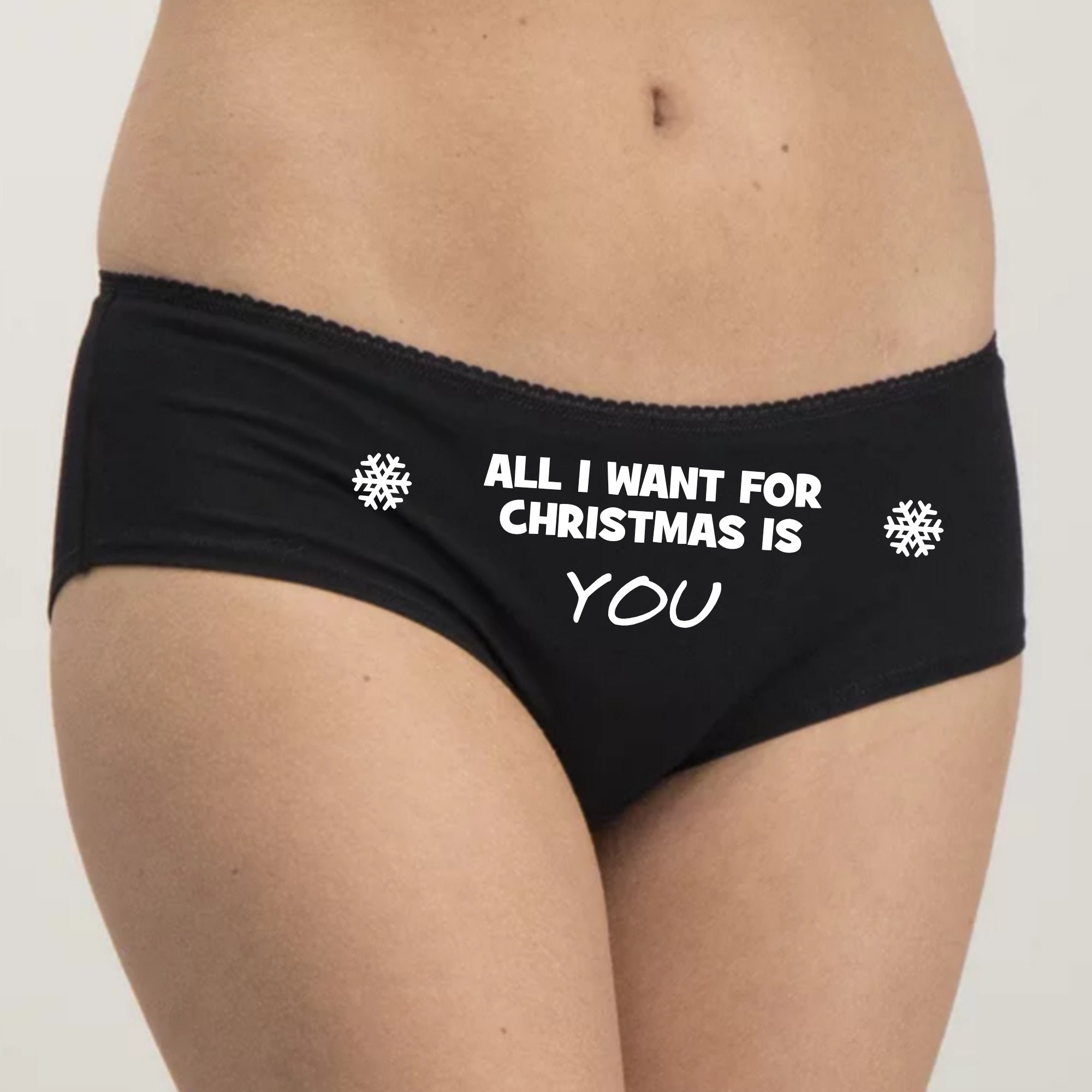 Funny Women's Christmas Underwear Knickers Christmas Gift, Cotton Short  Knickers or Thong 'all I Want for Christmas is You' Xmas Panties. -   Canada