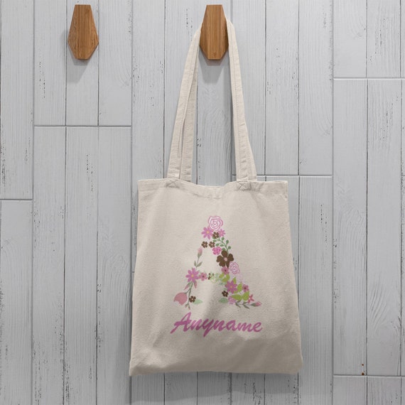 Personalised initial shop bag