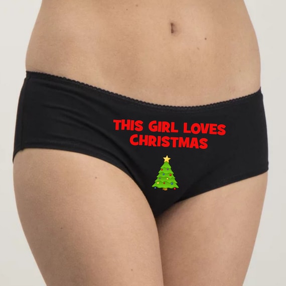 Merry Christmas & Happy New Year Womens Thong Underwear