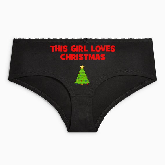 Merry Christmas & Happy New Year Womens Thong Underwear