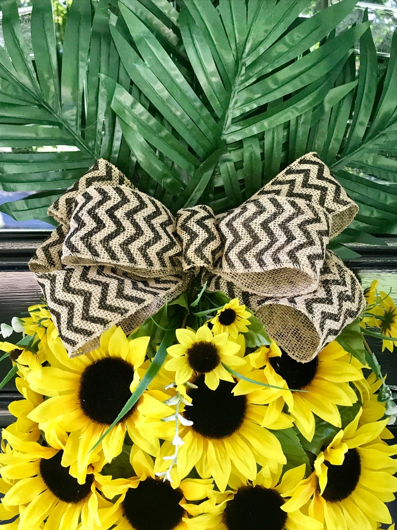 Pineapple Sunflower Wreath Etsy