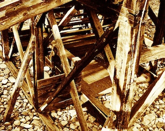 Architects' Nightmare-Loggers' Eureka, Sutter's Mill, Coloma, CA, Fine Art Photography, Landscape