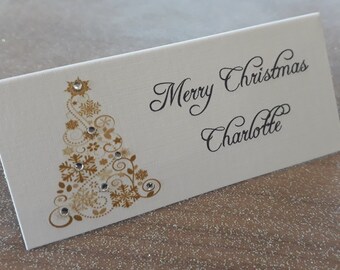 Christmas place card | Etsy