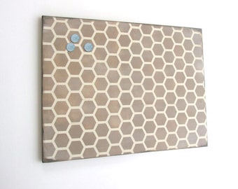 Large Magnetic Memo Board - Custom painted canvas Magnet Board - YOU PICK DESIGN {colors and pattern} 12 sizes available