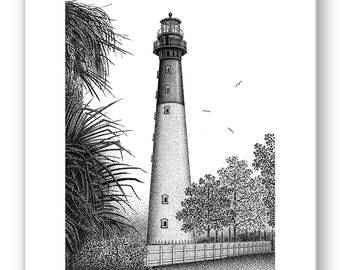 Hunting Island Lighthouse - Limited Edition Print