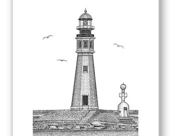 Buffalo Main Lighthouse - Limited Edition Print