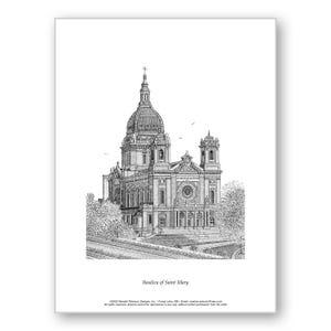 Basilica of Saint Mary - Unmatted & Matted Limited Edition Prints
