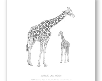 Mama and Child Reunion - Matted Limited Edition Print