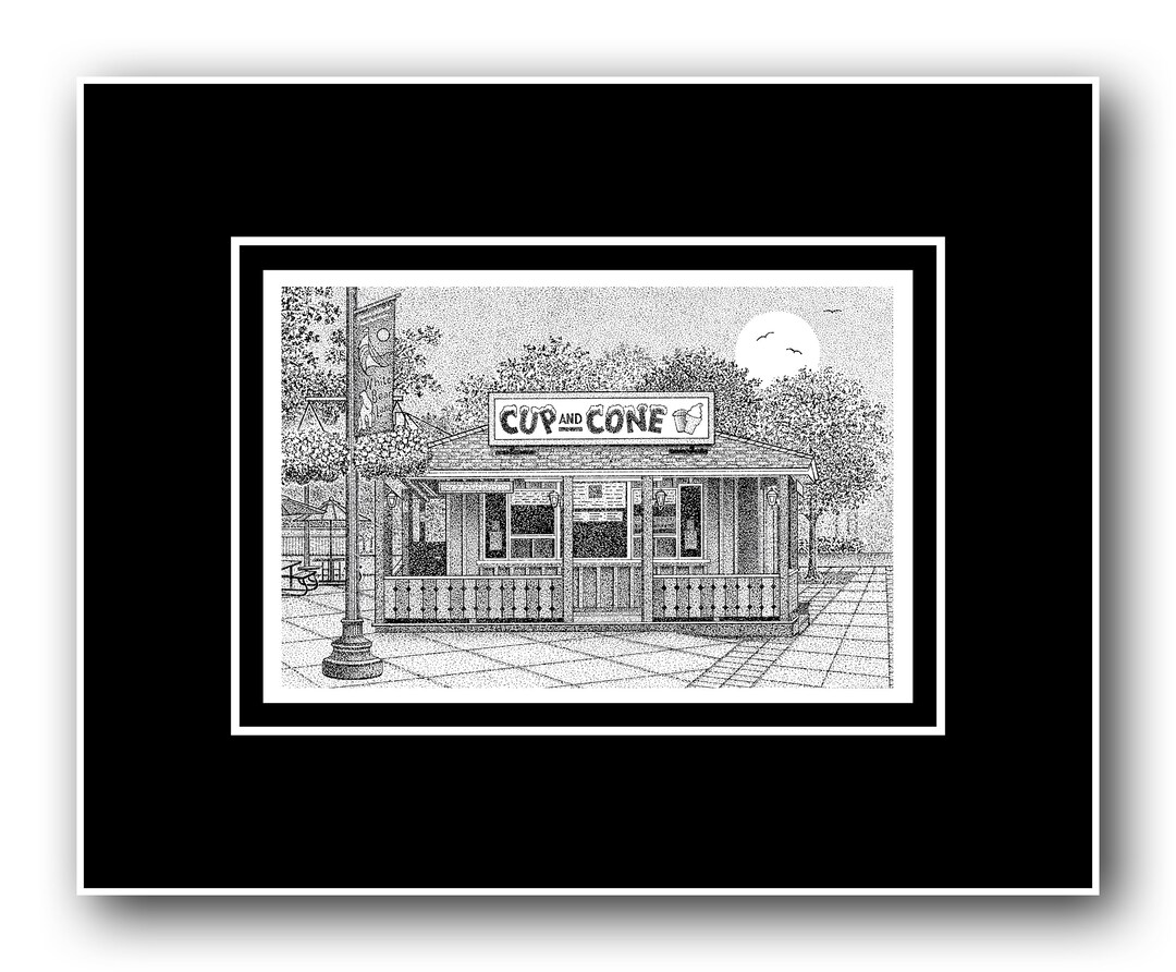 Summer Fun in White Bear Lake Matted Limited Edition Print Etsy