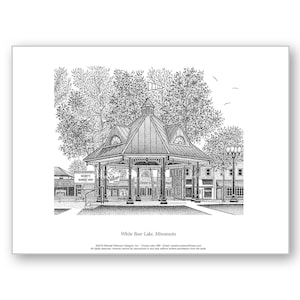 White Bear Lake, Minnesota - Unmatted & Matted Limited Edition Prints
