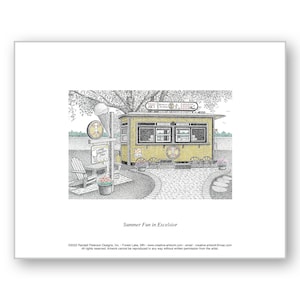 Summer Fun in Excelsior - Unmatted & Matted Limited Edition Prints