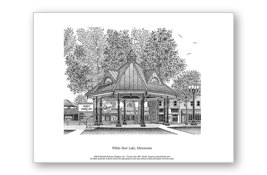 White Bear Lake, Minnesota Limited Edition Print Etsy