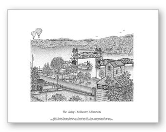 The Valley - Stillwater, Minnesota - Limited Edition Print