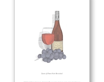Taste of Pinot Noir Revisited - Unmatted & Matted Limited Edition Prints