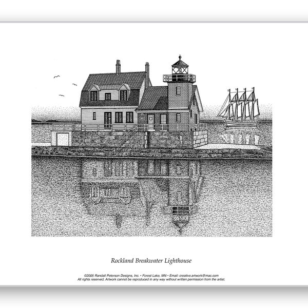 Rockland Breakwater Lighthouse - Limited Edition Print